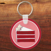 Porte-clés Alimentation Sud Rouge Velvet Couche de gâteau Bou (Verso)