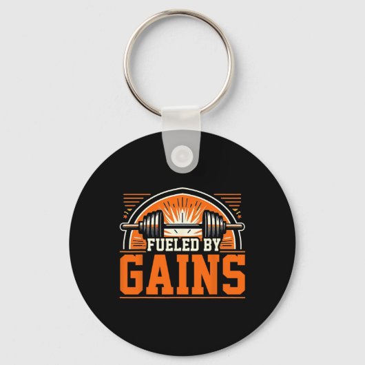 Porte-clés Alimenté 1 Par Gain Bodybuilding Gym (Recto)