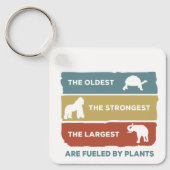 Porte-clés Alimenté par des animaux végétaliens Plante (Recto)