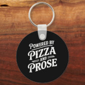 Porte-clés Alimenté Par Pizza Et Prose (Recto)