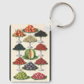 Porte-clés Aliments anciens Fruits assortis sur plateaux pour (Verso)