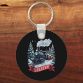 Porte-clés All Aboard Polar Express Christmas North Pole Xmas (Recto)