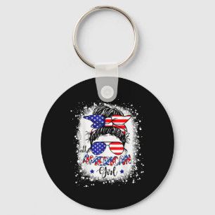 Porte-clés All American Girl Shirt Usa Drapeau 4 Juillet Femm