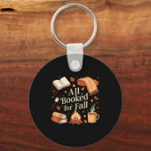 Porte-clés All Booked For Fall Books Coffee Fall Leaves Pumpk (Recto)