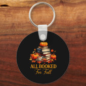 Porte-clés All Booked For Fall Books Coffee Fall Leaves Pumpk (Recto)