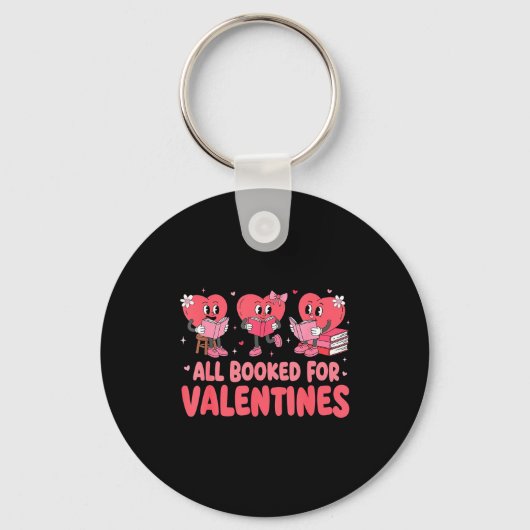 Porte-clés All Booked For Valentine Book Funny Teacher Kids G (Recto)