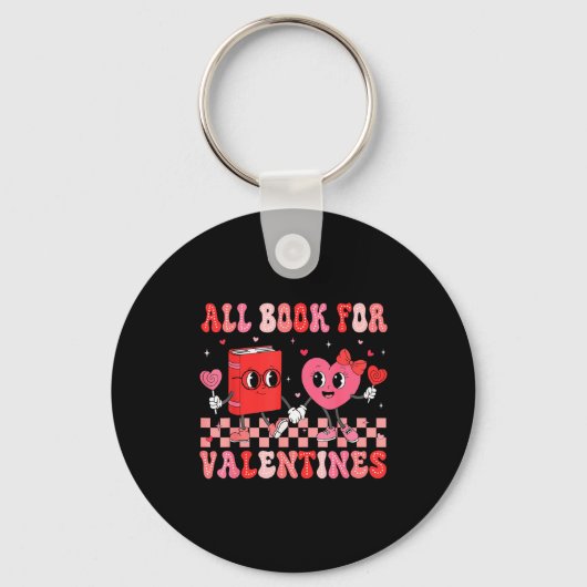 Porte-clés All Booked For Valentine Book Librarian Teacher Wo (Recto)