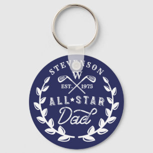 Porte-clés All Star Golf Dad Monogramme Golf Club Crest