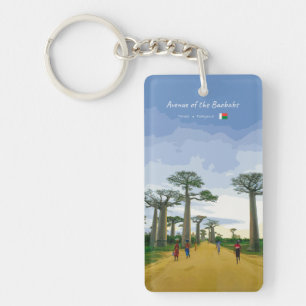 Porte-clés Allée des Baobabs, Madagascar - Paysage Slim