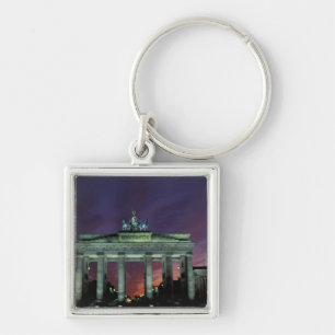 Porte-clés Allemagne, Berlin. Porte de Brandebourg la nuit.