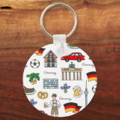 Porte-clés Allemagne | Motif de symboles (Recto)