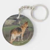 Porte-clés Allemand Shephard regardant en bas de la colline (Dos)