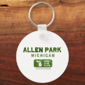 Porte-clés Allen Park Michigan Great Lake State (Recto)
