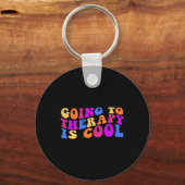 Porte-clés Aller À La Thérapie Est Cool (Recto)