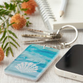 Porte-clés Aller Avec Tide Ocean Waves Diamond Seashell (Devant droit)