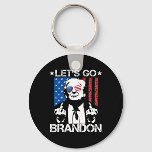 Porte-clés Aller Brandon Trump - Drapeau médian
