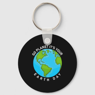 Porte-clés Aller planète c'est votre T Shirt jour de la Terre