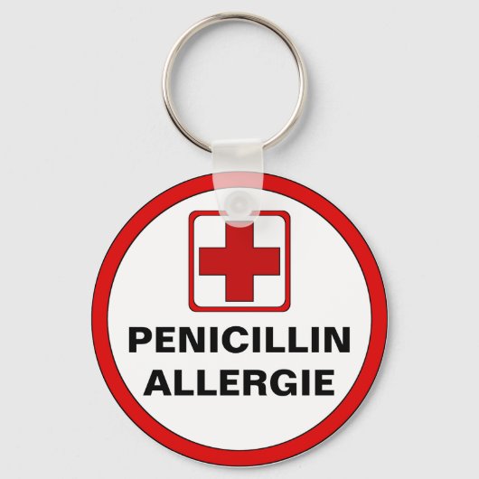 Porte-clés Allergie à la pénicilline (Recto)