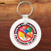 Porte-clés Allergie latex (Recto)