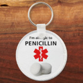 Porte-clés Allergie pénicilline (Recto)