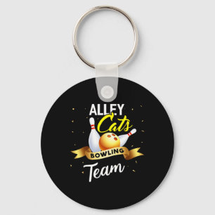 Porte-clés Alley Cat Bowling Shirt Funny Bowler Bowler Bowlin