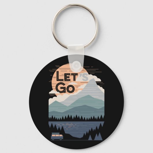 Porte-clés Allez Camping, Go Camp (Recto)