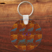 Porte-clés Allez Zebra Safari Art Imprimer/Graphique (Recto)