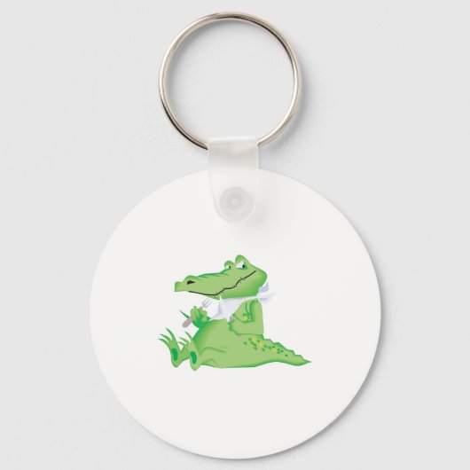 Porte-clés alligator affamé (Recto)