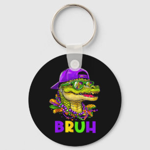 Porte-clés Alligator Bruh Mardi Gras Costume Ados du Carnaval