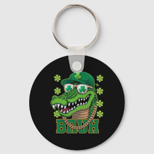 Porte-clés Alligator Bruh Saint-Patrick Shamrock Hommes Irlan