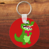 Porte-clés Alligator en amour (Recto)