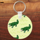 Porte-clés Alligator en jaune (Recto)