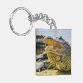 Porte-clés Alligator. Face à face (Devant gauche)