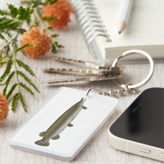 Porte-clés Alligator Gar  (Devant droit)