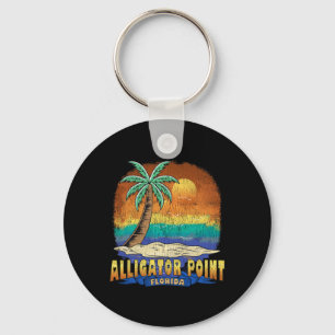 Porte-clés Alligator Point Floride Vintage Souveni désorganis
