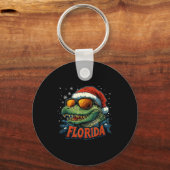 Porte-clés Alligator Santa Funny Florida Holiday Christmas Xm (Recto)