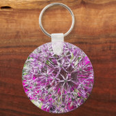 Porte-clés Allium & Fleurs d'été (Recto)