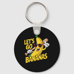 Porte-clés Allons Bananes Drôle Amateur de Banane