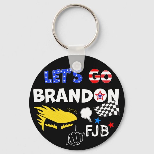 PORTE-CLÉS ALLONS BRANDON AVEC TRUMP (Recto)