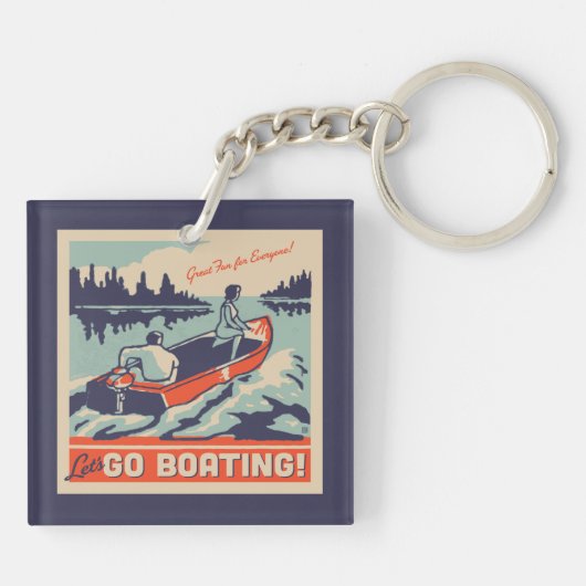 Porte-clés Allons en bateau (Dos)