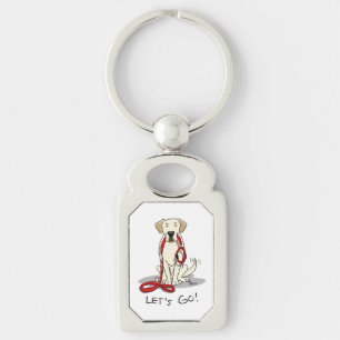 Porte-clés Allons-y ! Yellow Labrador Retriever - mignon chie