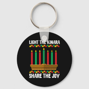 Porte-clés Allumez Le Kinara Partagez La Joy Kwanzaa Candle H