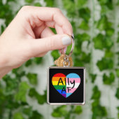 Porte-clés Ally AF III - Drapeau LGBTQ Gay Trans Queer Pride (main)