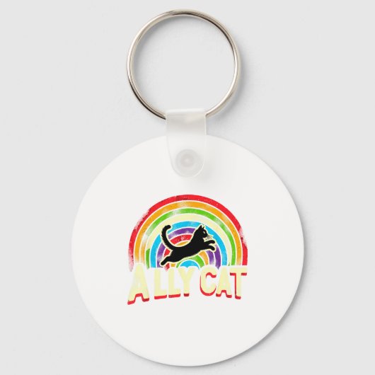 Porte-clés Ally Cat Lgbt Pride Cat (Recto)