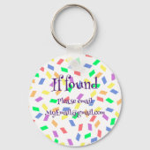 Porte-clés Ally en violet | arcs-en-ciel pastel (Verso)