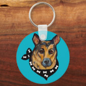 PORTE-CLÉS ALMAN SHEPHERD (Recto)