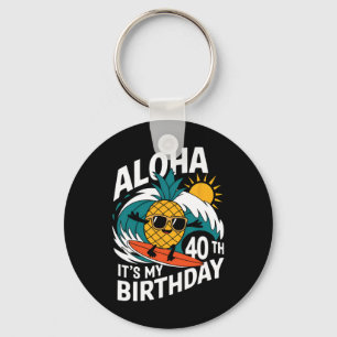 Porte-clés Aloha 40e anniversaire Hawaï Surf Pineapple Tropic