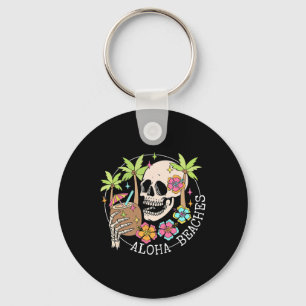 Porte-clés Aloha Beachs Skeleton Vacances d'été Hawaï Famil