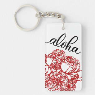Porte-clés Aloha et porte - clé de roses
