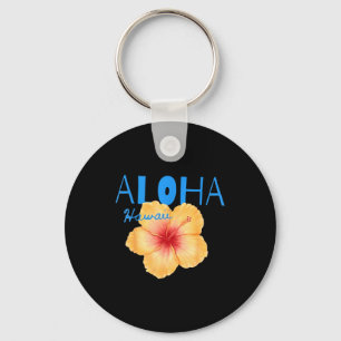 Porte-clés Aloha hawaïen fleur tropicale plage vacances d'été
